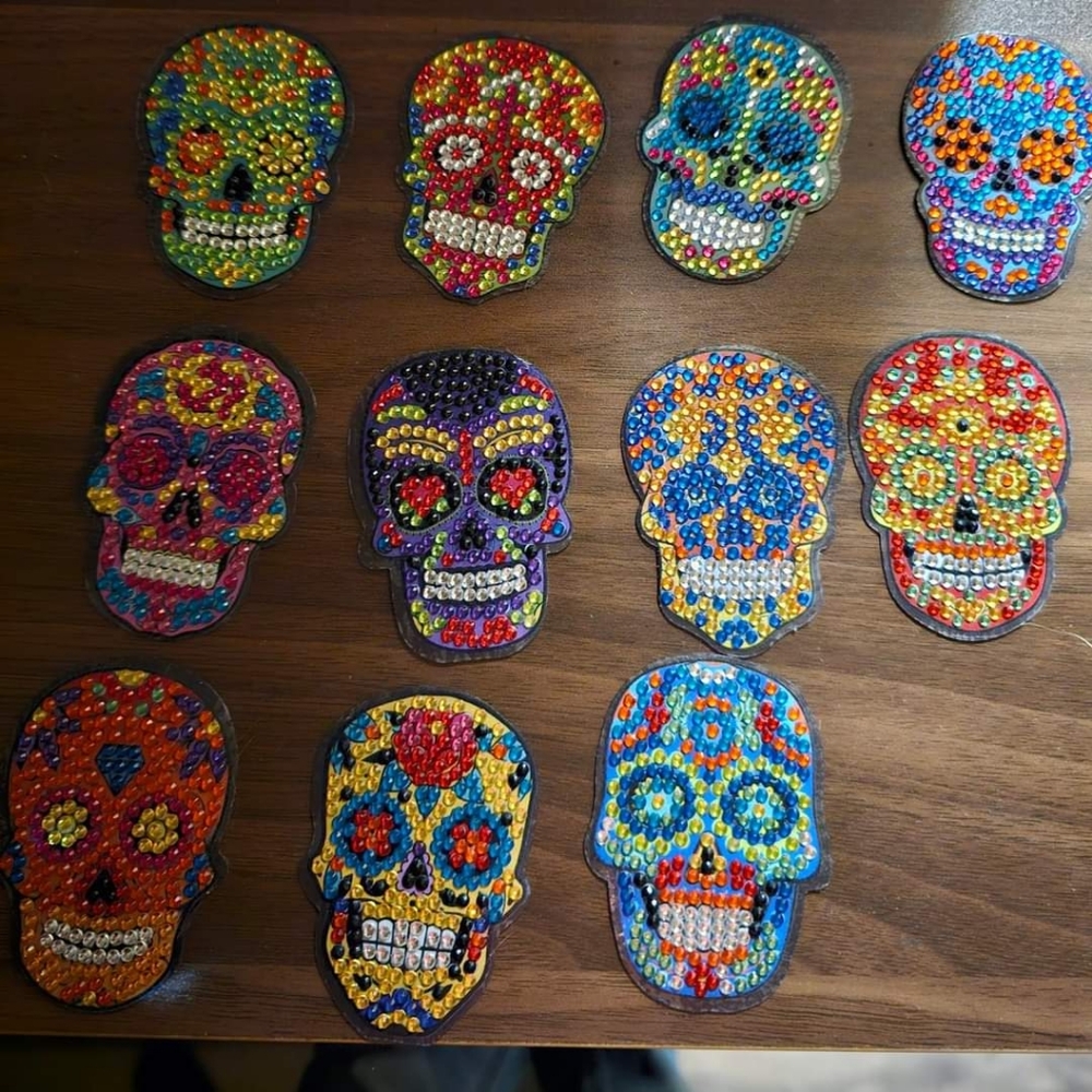 Skull fridge magnets
